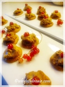 Chicken Liver Parfait on Curried Macarons