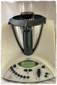 The Thermomix has built-in weighing scales in grams