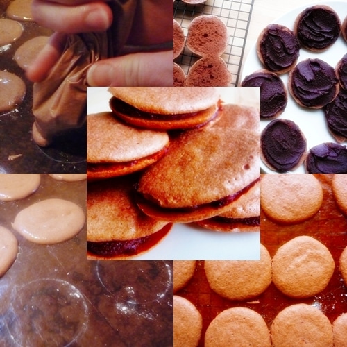 Chocolate Macarons made in the Thermomix