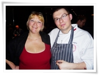 Madame Thermomix and rising star Grzegorz Olejarka at Brooklands Brasserie