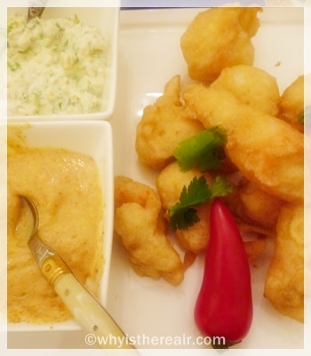 Spicy Crab Tempura with two sauces