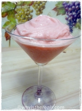 Thermomix Red Grapefruit Sorbet is ready in less than five minutes