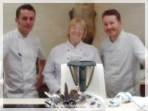 Madame Thermomix with Alan Murchison and Chris Horridge at the Fine Dining Academy in Yattendon, Berkshire