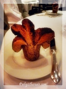 Even the bread was spectacular at Tom Aikens Restaurant