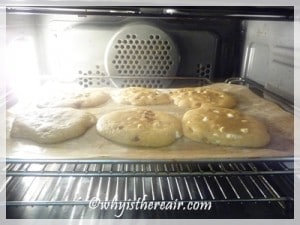 After 7 minutes my Thermomix chocolate chip cookies started puffing up