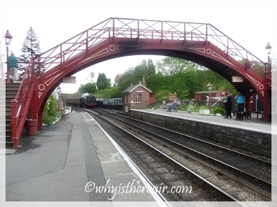 Goathland Station, made famous as Aidensfield in the ITV series Heartbeat and as Hogwarts Station in the Harry Potter films