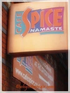 Café Spice Namasté, a few steps from the Tower of London