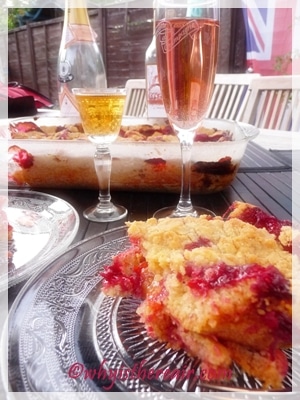 Yummy crumble topping on Thermomix Plum Cake