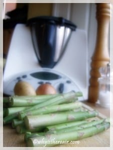 Ingredients for my asparagus soup