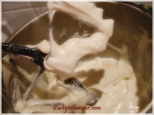 Goats Cheese Mousse whipped up in the Thermomix with the Butterfly Whisk