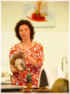 Dani Valent shows the dough for her grissini recipe