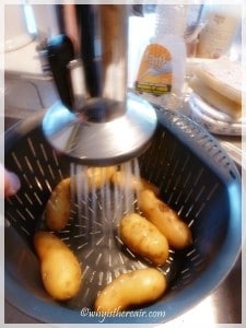 Clever Thermomix: the internal steamer basket doubles as a colander so you can rinse your veg with less washing up!