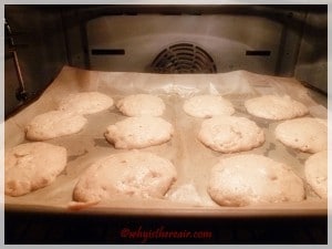 Almond Butter Cookies spread while baking
