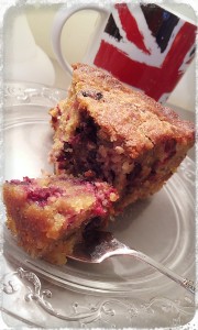 Gluten-Free, Dairy-Free Coconut Blackberry Cake is fast and easy to make in your Thermomix