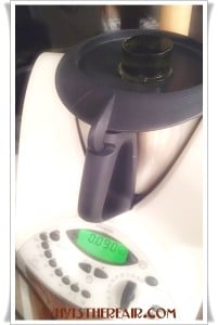 The Thermomix Measuring Cup quite handily holds 90 g of olive oil, just right for this recipe!
