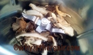 Dried mushrooms have a wonderful concentrated flavour which Thermomix helps to release